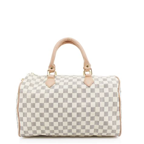 white and grey lv bag|louis vuitton white checkered bag.